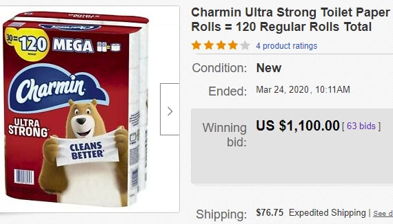 $1100 toilet paper